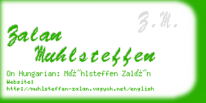 zalan muhlsteffen business card